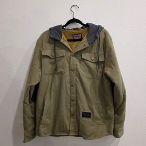 Troll Company Tan and Olive Performance Jacket with Hood